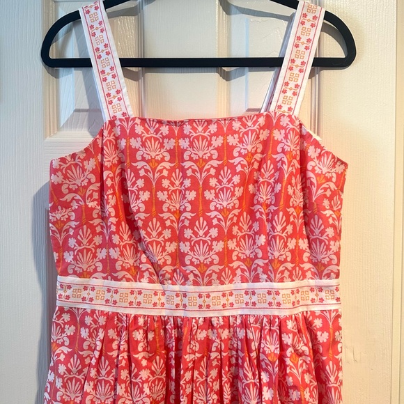 Talbots Voile Fit & Flare Maxi Dress - Damask Bouquet Women’s 8 - Picture 5 of 13